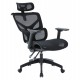ΚΑΡΕΚΛΑ ΓΡΑΦΕΙΟΥ APEX HM1227.01 ΜΑΥΡO MESH & PP 68x68x120-130Υεκ