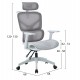 ΚΑΡΕΚΛΑ ΓΡΑΦΕΙΟΥ APEX HM1227.02 ΛΕΥΚΟ PP--ΑΝΟΙΧΤΟ ΓΚΡΙ MESH 68x68x120-130Υεκ