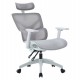 ΚΑΡΕΚΛΑ ΓΡΑΦΕΙΟΥ APEX HM1227.02 ΛΕΥΚΟ PP--ΑΝΟΙΧΤΟ ΓΚΡΙ MESH 68x68x120-130Υεκ