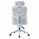 ΚΑΡΕΚΛΑ ΓΡΑΦΕΙΟΥ APEX HM1227.02 ΛΕΥΚΟ PP--ΑΝΟΙΧΤΟ ΓΚΡΙ MESH 68x68x120-130Υεκ