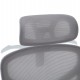 ΚΑΡΕΚΛΑ ΓΡΑΦΕΙΟΥ APEX HM1227.02 ΛΕΥΚΟ PP--ΑΝΟΙΧΤΟ ΓΚΡΙ MESH 68x68x120-130Υεκ