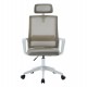 ΚΑΡΕΚΛΑ ΓΡΑΦΕΙΟΥ VELOCITY HM1229.02 ΛΕΥΚΟ PP--ΑΝΟΙΧΤΟ ΓΚΡΙ MESH 61x62x123Υεκ