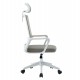 ΚΑΡΕΚΛΑ ΓΡΑΦΕΙΟΥ VELOCITY HM1229.02 ΛΕΥΚΟ PP--ΑΝΟΙΧΤΟ ΓΚΡΙ MESH 61x62x123Υεκ