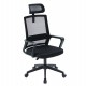 ΚΑΡΕΚΛΑ ΓΡΑΦΕΙΟΥ VELOCITY HM1229.01 ΜΑΥΡO MESH & PP 61x62x123Υεκ