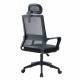 ΚΑΡΕΚΛΑ ΓΡΑΦΕΙΟΥ VELOCITY HM1229.01 ΜΑΥΡO MESH & PP 61x62x123Υεκ
