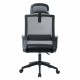 ΚΑΡΕΚΛΑ ΓΡΑΦΕΙΟΥ VELOCITY HM1229.01 ΜΑΥΡO MESH & PP 61x62x123Υεκ