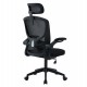 ΚΑΡΕΚΛΑ ΓΡΑΦΕΙΟΥ FLOATER HM1230.01 ΜΑΥΡO MESH & PP 62x62x106-116Υεκ
