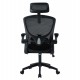 ΚΑΡΕΚΛΑ ΓΡΑΦΕΙΟΥ FLOATER HM1230.01 ΜΑΥΡO MESH & PP 62x62x106-116Υεκ