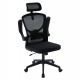 ΚΑΡΕΚΛΑ ΓΡΑΦΕΙΟΥ FLOATER HM1230.01 ΜΑΥΡO MESH & PP 62x62x106-116Υεκ