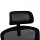 ΚΑΡΕΚΛΑ ΓΡΑΦΕΙΟΥ FLOATER HM1230.01 ΜΑΥΡO MESH & PP 62x62x106-116Υεκ