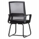 ΚΑΡΕΚΛΑ ΕΠΙΣΚΕΠΤΗ CASTER HM1228.01 PP--MESH--ΜΕΤΑΛΛΟ ΜΑΥΡΟ 46x52x94Υεκ