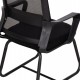 ΚΑΡΕΚΛΑ ΕΠΙΣΚΕΠΤΗ CASTER HM1228.01 PP--MESH--ΜΕΤΑΛΛΟ ΜΑΥΡΟ 46x52x94Υεκ