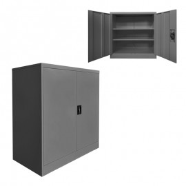 378-000010 Μεταλλικό ντουλάπι Armon pakoworld ανθρακί 90x45x90εκ