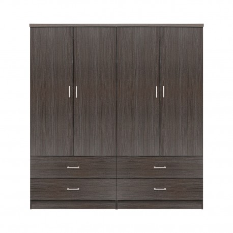 ΣΕΤ 2 ΤΜΧ ΝΤΟΥΛΑΠΑ 4ΦΥΛΛΗ ΜΕ 4 ΣΥΡΤΑΡΙΑ ZEBRANO 160X42X181 HM11349.01
