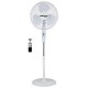 MISTRAL PLUS FS-40A10R Ανεμιστήρας Δαπέδου Ορθοστάτης Μαύρος Με Τηλεχειριστήριο 40cm 50W