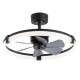 Lineme Lina 02-00348-2 Ανεμιστήρας Οροφής 58.5cm 18W με Φως Μαύρο
