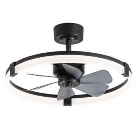 Lineme Lina 02-00348-2 Ανεμιστήρας Οροφής 58.5cm 18W με Φως Μαύρο