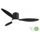 Lineme 02-00345 Ανεμιστήρας Οροφής 132cm 30W με Φως & Τηλεχειριστήριο Μαύρος