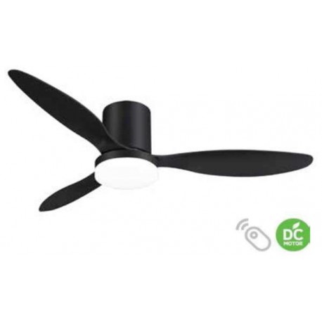 Lineme 02-00345 Ανεμιστήρας Οροφής 132cm 30W με Φως & Τηλεχειριστήριο Μαύρος