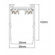 TRM20012 InLight Μαγνητική ράγα 220V με κάλυμμα μαύρη D:2m (TRM20012)
