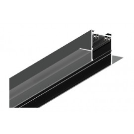 TRM20022 InLight Χωνευτή μαγνητική ράγα 220V με κάλυμμα σε μαύρη απόχρωση D:2m (TRM20022)