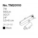 TM20110 Inlight Φωτιστικό spot LED 7W, 3CCT, 24° για μαγνητική ράγα 220V, σε μαύρη απόχρωση D:3,5x8cm (TM20110)