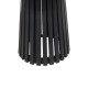 343-000123 Τραπέζι Kenda I pakoworld mindi ξύλο μαύρο Φ120x75εκ