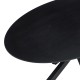 392-000019 Τραπέζι Makrey pakoworld μαύρο mdf- μεταλλικά πόδια 160x90x75εκ