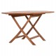 ΤΡΑΠΕΖΙ ΠΟΛΥΓΩΝΟ ΠΤΥΣΣΟΜΕΝΟ KARLIN HM6618 ΞΥΛΟ TEAK ΣΕ ΦΥΣΙΚΟ ΧΡΩΜΑ 120x120x75Yεκ.