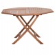 ΤΡΑΠΕΖΙ ΠΟΛΥΓΩΝΟ ΠΤΥΣΣΟΜΕΝΟ KARLIN HM6618 ΞΥΛΟ TEAK ΣΕ ΦΥΣΙΚΟ ΧΡΩΜΑ 120x120x75Yεκ.