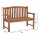 ΠΑΓΚΑΚΙ ΚΗΠΟΥ 2ΘΕΣΙΟ ELENA HM6651 ΞΥΛΟ TEAK--ΦΥΣΙΚΟ 120x60x95Υεκ.