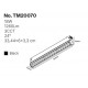 TM20070 Inlight Γραμμικό Φωτιστικό LED 18W με Anti-glare Dots 3CCT 24° για μαγνητική Ράγα 220V  σε μαύρη απόχρωση D: 33,4x6x3,3c