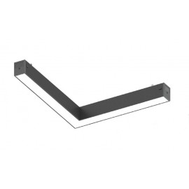 TM20060 Inlight Γωνιακό γραμμικό φωτιστικό LED 20W, 3CCT, 120° για μαγνητική ράγα 220V, σε μαύρη απόχρωση D:24,2x22x3cm (TM20060