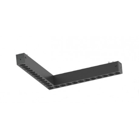 TM20050 Inlight Γωνιακό γραμμικό φωτιστικό LED 20W,με Anti-glare Dots 3CCT, 120° για μαγνητική ράγα 220V, σε μαύρη απόχρωση D:24