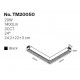 TM20050 Inlight Γωνιακό γραμμικό φωτιστικό LED 20W,με Anti-glare Dots 3CCT, 120° για μαγνητική ράγα 220V, σε μαύρη απόχρωση D:24