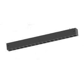 TM20010 Inlight Γραμμικό Φωτιστικό LED 18W με Anti-glare Dots 3CCT 24° για μαγνητική Ράγα 220V  σε μαύρη απόχρωση D: 32,8x3cm (T