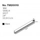 TM20010 Inlight Γραμμικό Φωτιστικό LED 18W με Anti-glare Dots 3CCT 24° για μαγνητική Ράγα 220V  σε μαύρη απόχρωση D: 32,8x3cm (T
