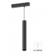 TM20150 Inlight Κρεμαστό φωτιστικό LED 10W, 3CCT, 24°, για μαγνητική ράγα 220V  σε μαύρη απόχρωση D:4x30cm (TM20150)
