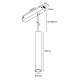 TM20150 Inlight Κρεμαστό φωτιστικό LED 10W, 3CCT, 24°, για μαγνητική ράγα 220V  σε μαύρη απόχρωση D:4x30cm (TM20150)