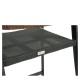14840109 Σκαμπό Bar ArteLibre SANTORINI Μαύρο/Φυσικό Αλουμίνιο/Rattan 55x56x99cm Φυσικό/Μαύρο