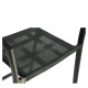14840109 Σκαμπό Bar ArteLibre SANTORINI Μαύρο/Φυσικό Αλουμίνιο/Rattan 55x56x99cm Φυσικό/Μαύρο