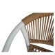 14840150 Πολυθρόνα Κήπου ArteLibre KINOSSA Λευκό/Φυσικό RATTAN Αλουμίνιο/Rattan 54x59x76cm Φυσικό/Λευκό
