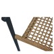 14840151 Πολυθρόνα Κήπου ArteLibre KINOSSA Ανθρακί/Φυσικό RATTAN Αλουμίνιο/Rattan 54x59x76cm Φυσικό/Μαύρο