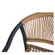 14840151 Πολυθρόνα Κήπου ArteLibre KINOSSA Ανθρακί/Φυσικό RATTAN Αλουμίνιο/Rattan 54x59x76cm Φυσικό/Μαύρο