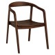 15420011 Καρέκλα Επαγγελματική ArteLibre SCHUMET RAMUS Καρυδί/Rubberwood Ξύλο 56x56x78cm Καφέ