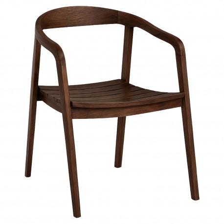 15420011 Καρέκλα Επαγγελματική ArteLibre SCHUMET RAMUS Καρυδί/Rubberwood Ξύλο 56x56x78cm Καφέ