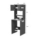 230-000203 Έπιπλο πλυντηρίου Chaxe pakoworld ανθρακί-sonoma 65x32.5x183.6εκ