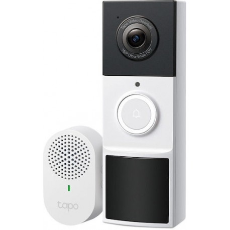 TP-LINK TAPO D210 Video Doorbell Camera Κουδούνι Πόρτας Μαύρο