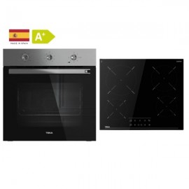 Teka HSB 6160 SS+TBC 64120 TCS BK Φούρνος άνω Πάγκου 71lt με Κεραμικές Εστίες Π59.5εκ. Μαύρος A+