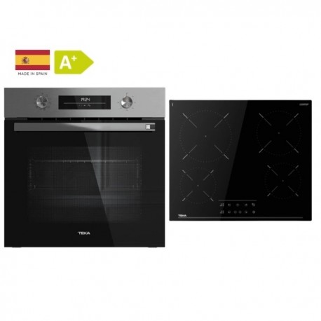 Teka HSB 6450 SS+TBC 64120 TCS BK Φούρνος άνω Πάγκου 71lt με Κεραμικές Εστίες Π59.5εκ. Μαύρος Α+
